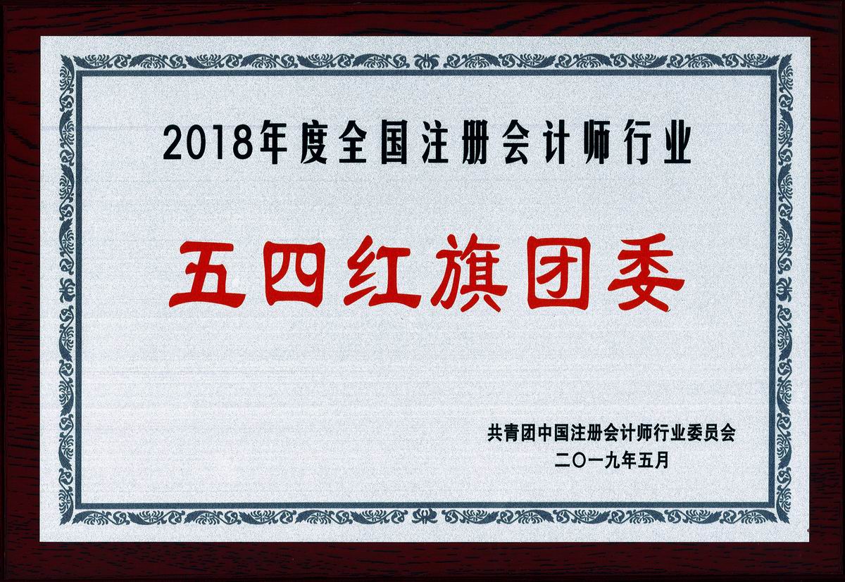 2018年度全國注冊會計師行業(yè)“五四紅旗團委”